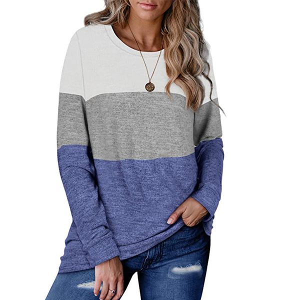 autumn o-neck long sleeve color block patchwork femme t-shirts winter new fashion casual teenager pullover blusas elegantes 210414, White
autumn o-neck long sleeve color block patchwork femme t-shirts winter new fashion casual teenager pullover blusas elegantes 210414, White