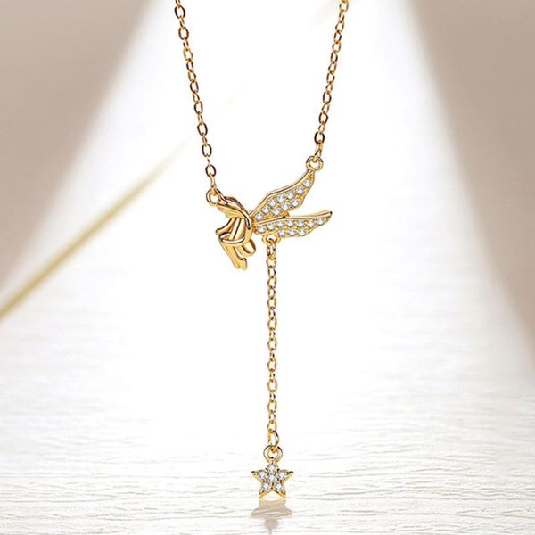 pendant necklaces necklace female clavicle chain star tassel flower fairy elf niche design high-end women's, Silver
pendant necklaces necklace female clavicle chain star tassel flower fairy elf niche design high-end women's, Silver