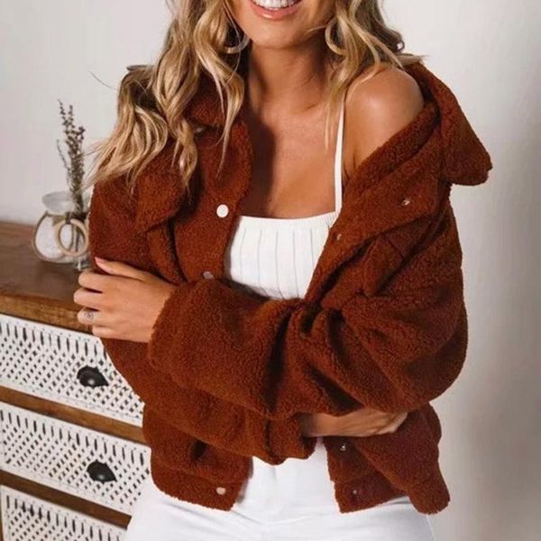 women's jackets outerwear & coats women winter warm thick pure color pocket lamb cashmere lapel and 2021sep29, Black;brown
women's jackets outerwear & coats women winter warm thick pure color pocket lamb cashmere lapel and 2021sep29, Black;brown