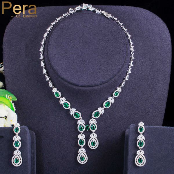 pera elegant green waterdrop cz crystal long leaf pendant luxury bridal wedding necklace earrings jewelry sets for brides j416 h1022, Silver
pera elegant green waterdrop cz crystal long leaf pendant luxury bridal wedding necklace earrings jewelry sets for brides j416 h1022, Silver