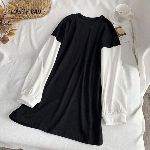 casual dresses patchwork a-line women's dress loose long sleeve o-neck female 2021 autumn winter korean fashion ladies vestidos, Black;gray
casual dresses patchwork a-line women's dress loose long sleeve o-neck female 2021 autumn winter korean fashion ladies vestidos, Black;gray