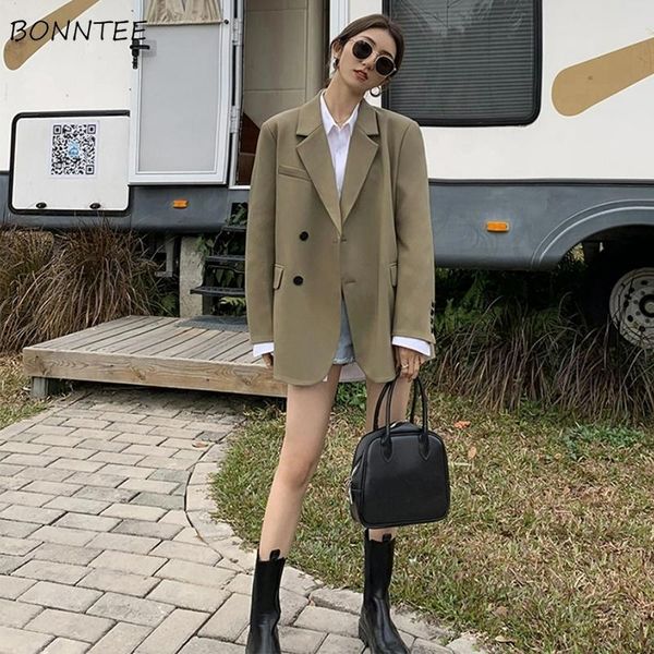 women's suits & blazers women outwear solid harajuku all-match woman loose office ladies ins korean fashion single breasted, White;black
women's suits & blazers women outwear solid harajuku all-match woman loose office ladies ins korean fashion single breasted, White;black
