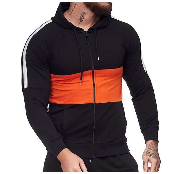 men's hoodies & sweatshirts hooded autumn winter contrasting color sports comfortable long sleeve zipper fashion man sudaderas, Black
men's hoodies & sweatshirts hooded autumn winter contrasting color sports comfortable long sleeve zipper fashion man sudaderas, Black