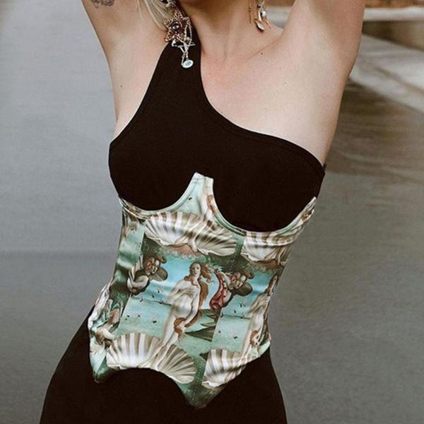 belts women vintage oil painting print corset summer patchwork slim waist backless streetwears paty outfits, Black;brown
belts women vintage oil painting print corset summer patchwork slim waist backless streetwears paty outfits, Black;brown