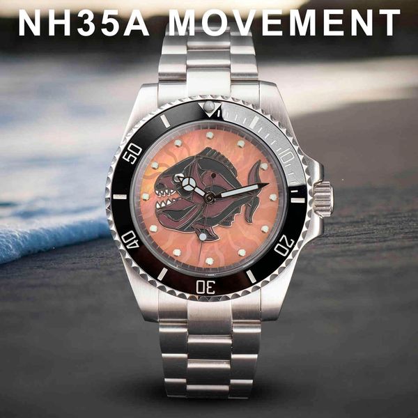 diy watches nh35/38 movement automatic diving green luminous waterproof sapphire rvs date bezel 40mm mod fish, Slivery;brown
diy watches nh35/38 movement automatic diving green luminous waterproof sapphire rvs date bezel 40mm mod fish, Slivery;brown