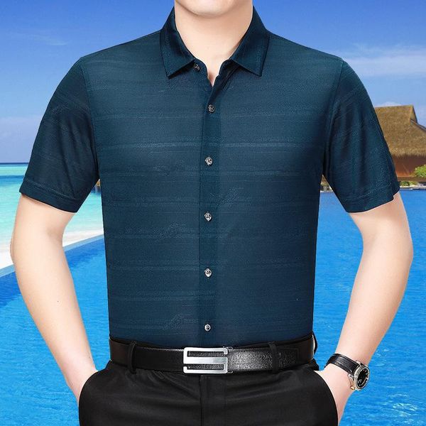 men's casual shirts 200% summer silk 2021 men man clothes short sleeve shirt high-grade mens regular fit camisa b02-26620 kj2265, White;black
men's casual shirts 200% summer silk 2021 men man clothes short sleeve shirt high-grade mens regular fit camisa b02-26620 kj2265, White;black