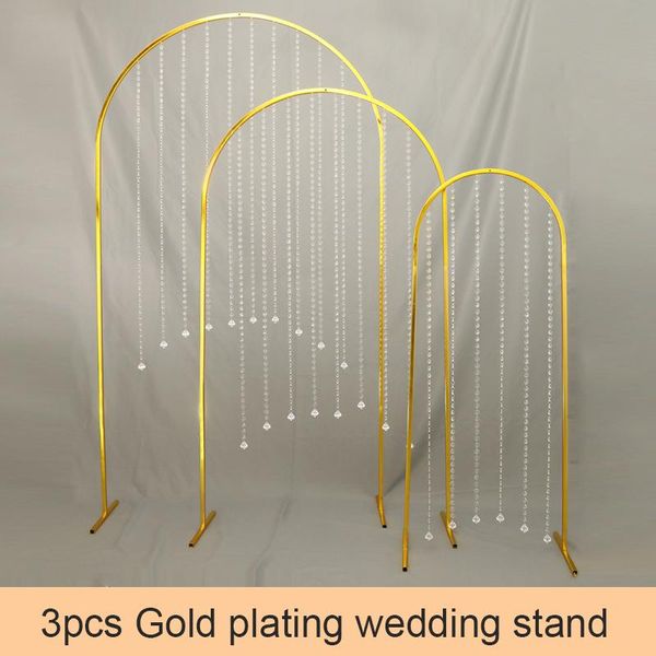party decoration gold plating n-shaped wedding props wrought iron mountain waterway leading t station round bead curtain arch
party decoration gold plating n-shaped wedding props wrought iron mountain waterway leading t station round bead curtain arch