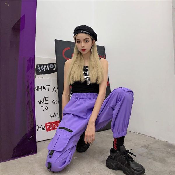 women's pants & capris trousers tooling harajuku style hip-hop high waist bf loose-fitting casual, Black;white
women's pants & capris trousers tooling harajuku style hip-hop high waist bf loose-fitting casual, Black;white
