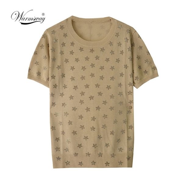 summer fashion twinkling stars rhinestones o-neck thin knitting t-shirts harajuku t-shirt b-110 210522, White
summer fashion twinkling stars rhinestones o-neck thin knitting t-shirts harajuku t-shirt b-110 210522, White