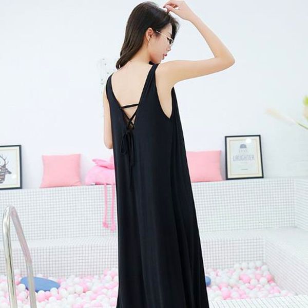 women's sleepwear summer nightshirt modal korean sleeveless long es loose fat mm lazy women gowns n5hd, Black;red
women's sleepwear summer nightshirt modal korean sleeveless long es loose fat mm lazy women gowns n5hd, Black;red