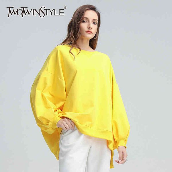 casual loose sweatshirt for women o neck batwing long sleeve black pullovers female fashion clothing 210524 
casual loose sweatshirt for women o neck batwing long sleeve black pullovers female fashion clothing 210524