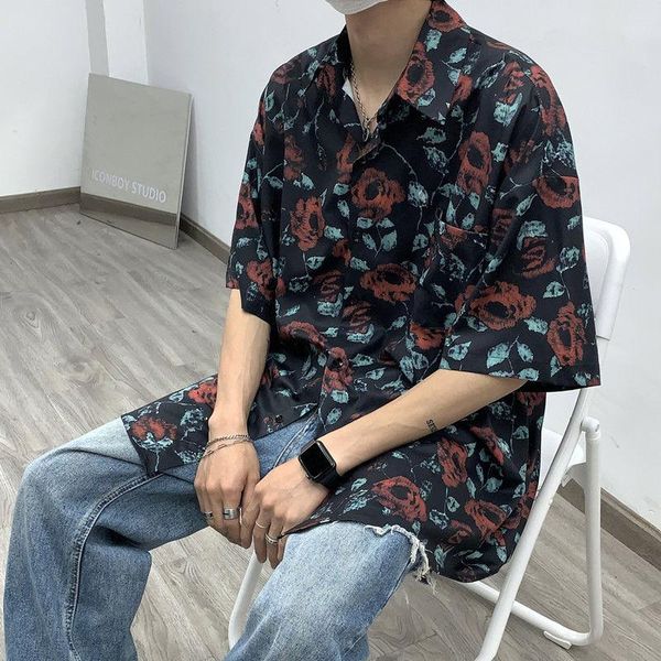 men's streetwear black color stripe beach shirts working clothes short sleeve shirt loose -2xl casual, White;black
men's streetwear black color stripe beach shirts working clothes short sleeve shirt loose -2xl casual, White;black