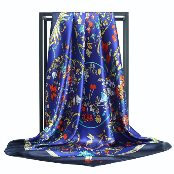 scarves silk scarf headwraps for women spring flower print satin bandana cheveux neckerchief hijab hair foulard en soie, Blue;gray
scarves silk scarf headwraps for women spring flower print satin bandana cheveux neckerchief hijab hair foulard en soie, Blue;gray