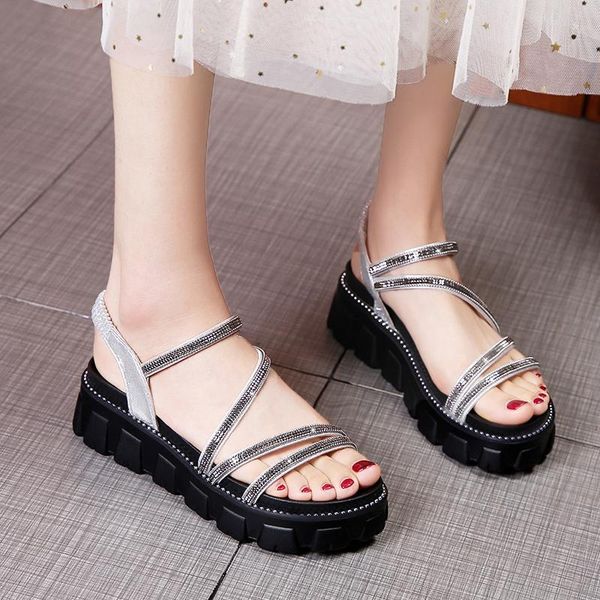 summer ladies sandals women shoes roma solid round toe flat retro elegant work shoe woman casual crystal, Black
summer ladies sandals women shoes roma solid round toe flat retro elegant work shoe woman casual crystal, Black