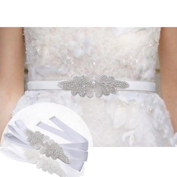 wedding sashes ivory mariage rhinestone belt crystal beaded sash bridal shower simple b24, White
wedding sashes ivory mariage rhinestone belt crystal beaded sash bridal shower simple b24, White