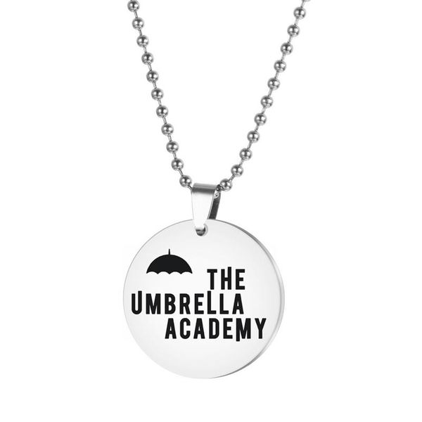 pendant necklaces umbrella academy charm necklace cosplay stainless steel fashion jewelry woman gift, Silver
pendant necklaces umbrella academy charm necklace cosplay stainless steel fashion jewelry woman gift, Silver