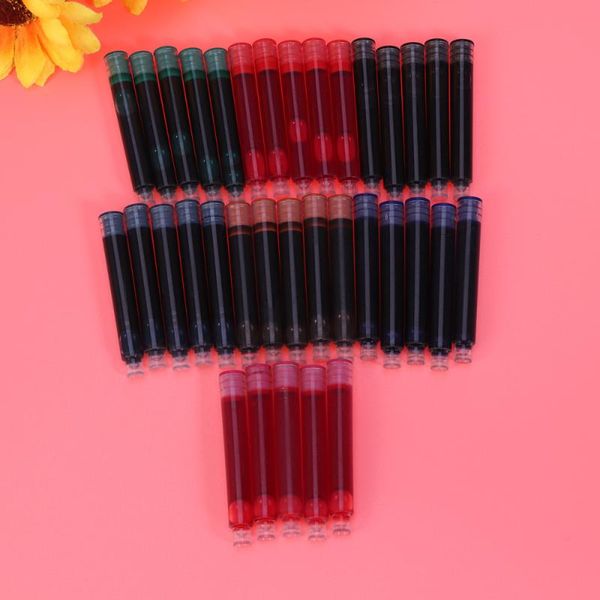 refills 35pcs 7 colors disposable ink sac cartridge for fountain calligraphy pen stationery gift school supplies, Black;red
refills 35pcs 7 colors disposable ink sac cartridge for fountain calligraphy pen stationery gift school supplies, Black;red