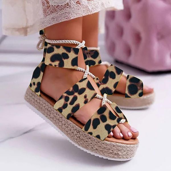 gladiator sandals women wedges leopard open toed ladies walking shoes comfortable platform summer june3, Black
gladiator sandals women wedges leopard open toed ladies walking shoes comfortable platform summer june3, Black