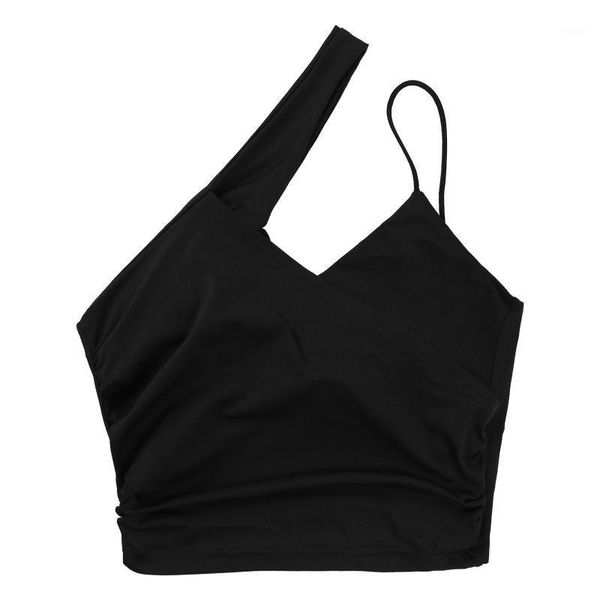 black women sport bra fashion vest asymmetrical shoulder straps removable pads cropped for gym fitnes casual yoga outfit
black women sport bra fashion vest asymmetrical shoulder straps removable pads cropped for gym fitnes casual yoga outfit
