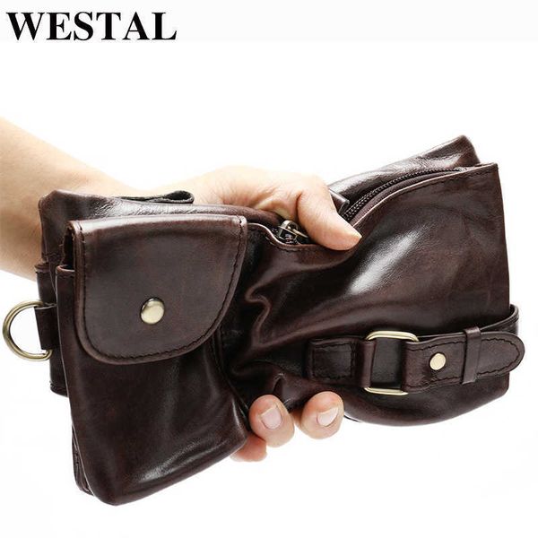westal men belt bag men's waist s genuine leather male fanny pack money phone pouch hip shoulder s 9080 210907
westal men belt bag men's waist s genuine leather male fanny pack money phone pouch hip shoulder s 9080 210907