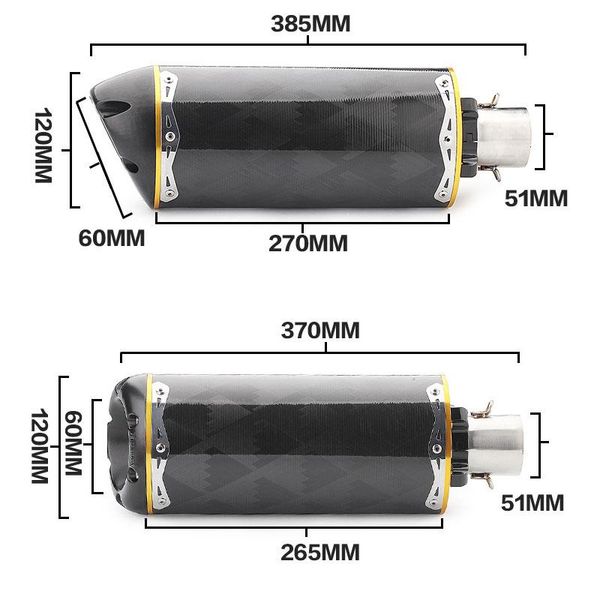zengjianmotoo - 51mm universal motorcycle exhaust pipe muffler escape moto for ninja400 z1000 z400 yzf-r6 gsx-r s1000rr cbr250rr system
zengjianmotoo - 51mm universal motorcycle exhaust pipe muffler escape moto for ninja400 z1000 z400 yzf-r6 gsx-r s1000rr cbr250rr system