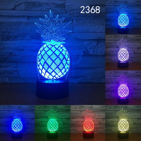 night lights pineapple 7 colors 3d desk lamp led acrylic vision stereo bedside hologram decor touch switch light gift for kids
night lights pineapple 7 colors 3d desk lamp led acrylic vision stereo bedside hologram decor touch switch light gift for kids