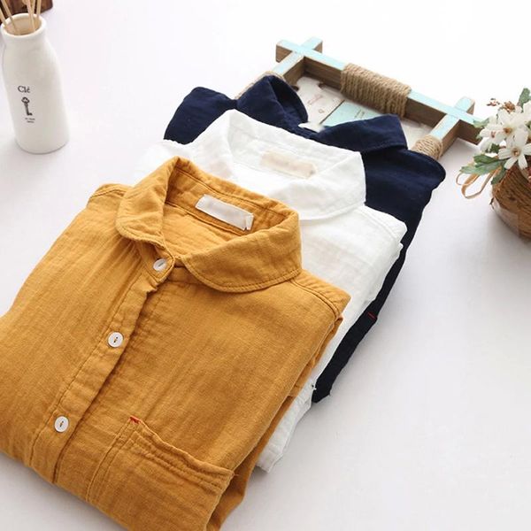 women's blouses & shirts 2021 spring turn-down collar women broadcloth vintage ladies long sleeve solid loose white blusas arrival
women's blouses & shirts 2021 spring turn-down collar women broadcloth vintage ladies long sleeve solid loose white blusas arrival
