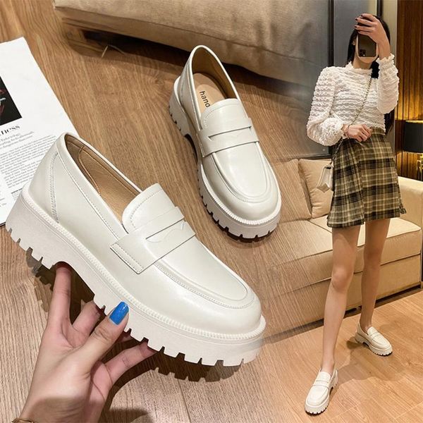 dress shoes 2021 spring women british style thick-soled college casual loafers genuine leather fashion girls, Black
dress shoes 2021 spring women british style thick-soled college casual loafers genuine leather fashion girls, Black