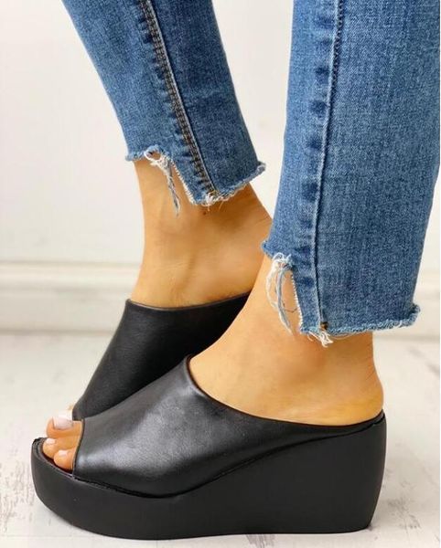 sandals sandalias mujer 2021 summer style arrived platform wedges women fashion high heels female slippers shoes, Black
sandals sandalias mujer 2021 summer style arrived platform wedges women fashion high heels female slippers shoes, Black