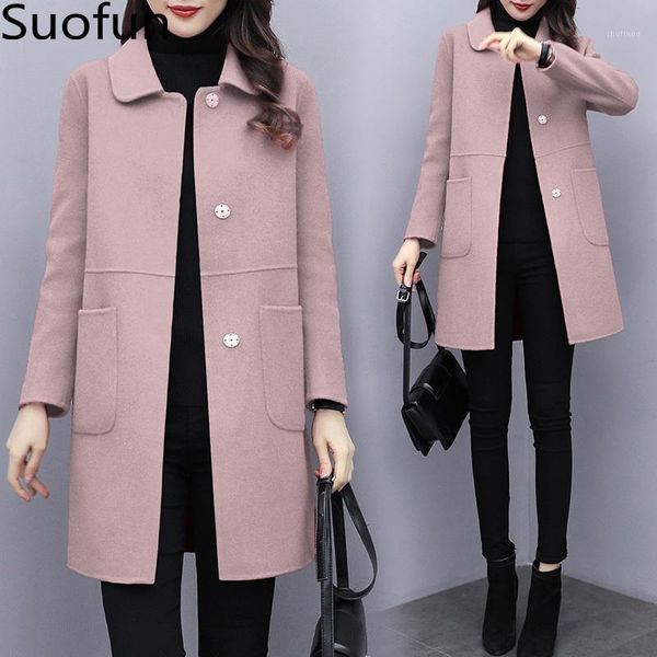 women's wool & blends office lady 2021 fashion x-long double-sided tweed coat clothing in autumn and winter warm coats, Black
women's wool & blends office lady 2021 fashion x-long double-sided tweed coat clothing in autumn and winter warm coats, Black