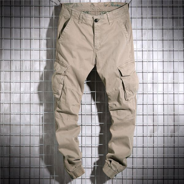 sweatpants casual cargo pants solid tactical  men cotton muti-pocketstrousers male for joggers, Black
sweatpants casual cargo pants solid tactical  men cotton muti-pocketstrousers male for joggers, Black