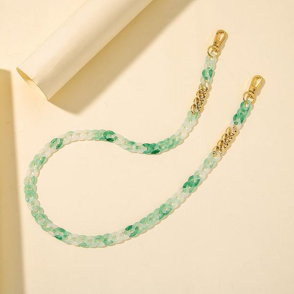sunglasses frames emerald green resin glasses chain european and american anti-drop mask multi-purpose necklace, Silver
sunglasses frames emerald green resin glasses chain european and american anti-drop mask multi-purpose necklace, Silver