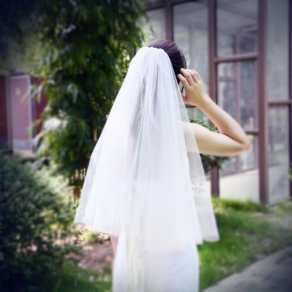 bridal veils real po white ivory wedding with combs two-layer short veil cut edge for brides bridesmads, Black
bridal veils real po white ivory wedding with combs two-layer short veil cut edge for brides bridesmads, Black