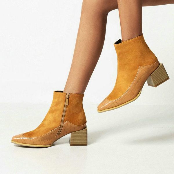 boots 2021 women ankle faux suede comfortable square heel round toe ladies short side zipper dress fall winter, Black
boots 2021 women ankle faux suede comfortable square heel round toe ladies short side zipper dress fall winter, Black