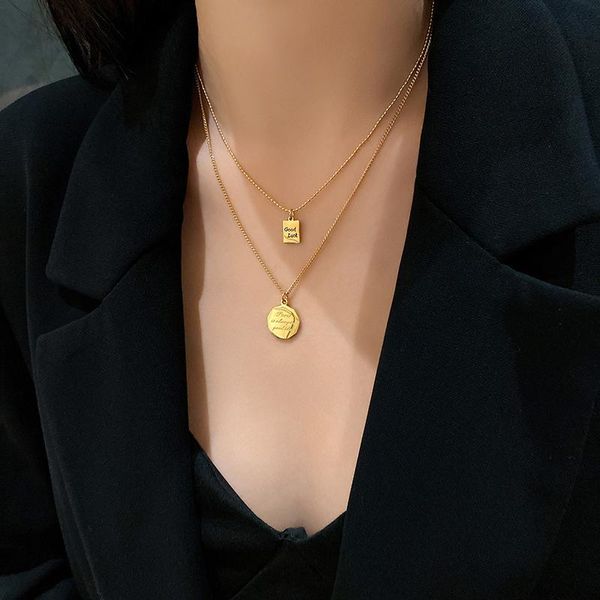 chains double layer stacked necklace light luxury clavicle chain style temperament net red crowd design cold wind women neck, Silver
chains double layer stacked necklace light luxury clavicle chain style temperament net red crowd design cold wind women neck, Silver