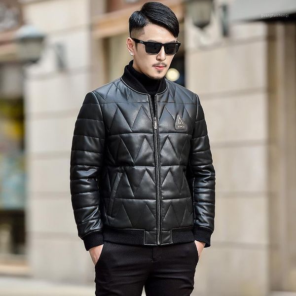 men's fur & faux winter haining leather young male baseball brought warm coats han edition cultivate morality short coat, Black
men's fur & faux winter haining leather young male baseball brought warm coats han edition cultivate morality short coat, Black