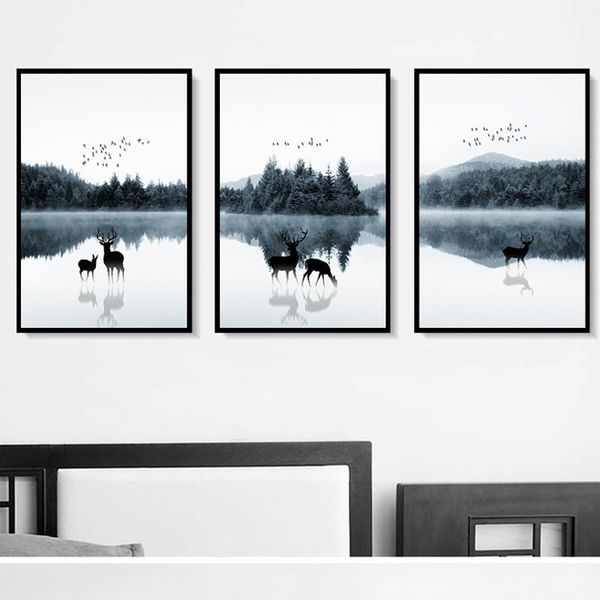 paintings canvas poster print painting nordic decoration animal deer family forest lanscape picture for living room home office decor 2-34
paintings canvas poster print painting nordic decoration animal deer family forest lanscape picture for living room home office decor 2-34