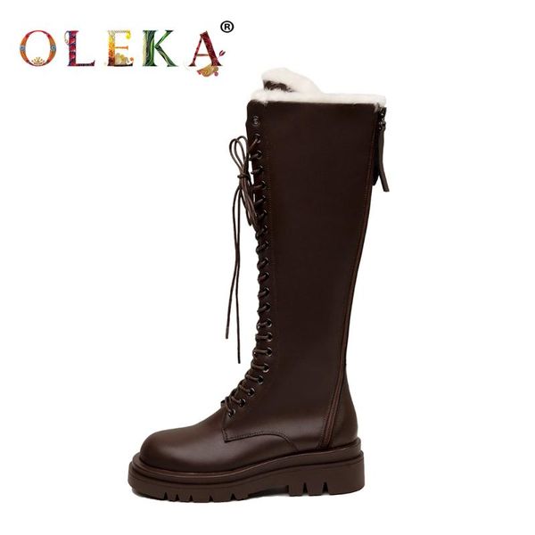 boots oleka warm winter women shoes square heel rome round toe mature style snow as809, Black
boots oleka warm winter women shoes square heel rome round toe mature style snow as809, Black