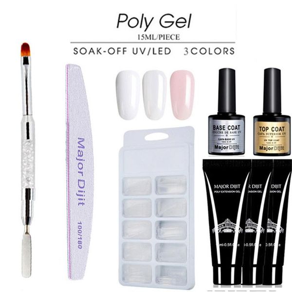 nail gel 12ml poly uv manicure set extend builder kit finger extension acrylic lamp crystal jelly, Red;pink
nail gel 12ml poly uv manicure set extend builder kit finger extension acrylic lamp crystal jelly, Red;pink