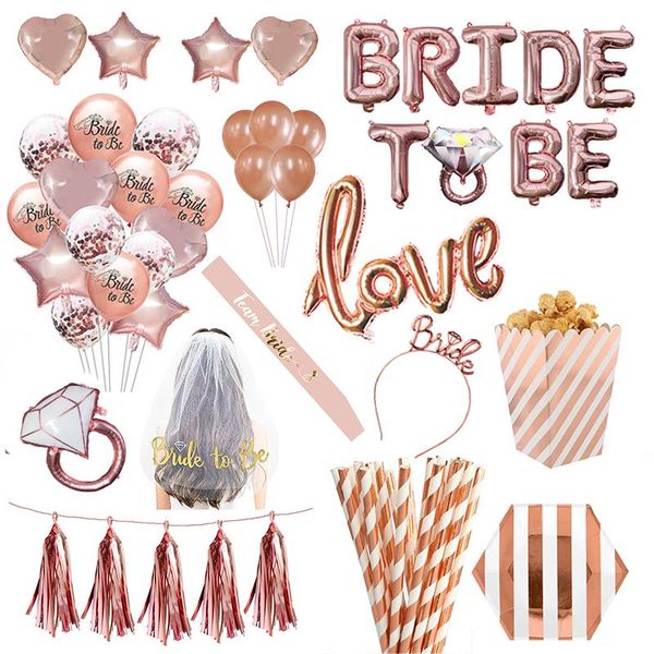 party decoration wedding decorations rose gold bride to be letter foil ballon veil sash headband bridal shower bachelorette supplies
party decoration wedding decorations rose gold bride to be letter foil ballon veil sash headband bridal shower bachelorette supplies