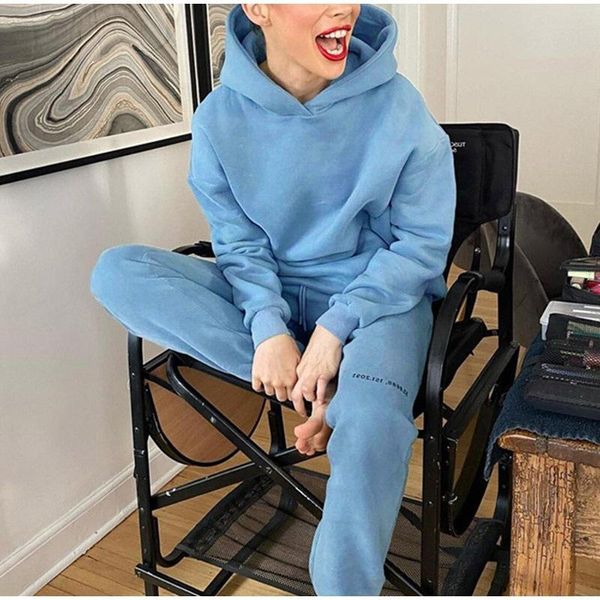 women's two piece pants fashion fleece hoodies set solid hooded long sleeve pullover age reduction jogging casual women tracksuit, White
women's two piece pants fashion fleece hoodies set solid hooded long sleeve pullover age reduction jogging casual women tracksuit, White