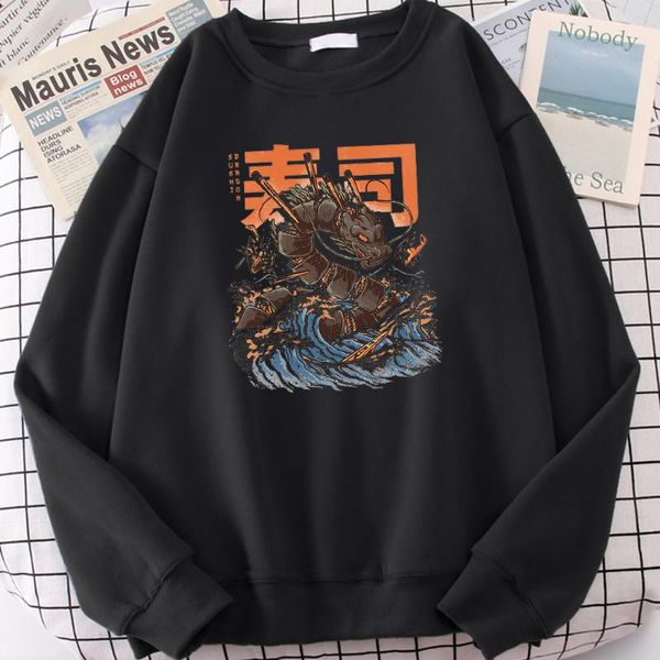 men's hoodies & sweatshirts japan ukiyo e style sushi dragon printing men hooded casual fleece autumn crewneck simple oversize woman to, Black
men's hoodies & sweatshirts japan ukiyo e style sushi dragon printing men hooded casual fleece autumn crewneck simple oversize woman to, Black