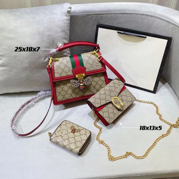 fashion combination lou vdeng women's bag retro luxury designer original leather messenger shoulder zipper portable beauty set (three i
fashion combination lou vdeng women's bag retro luxury designer original leather messenger shoulder zipper portable beauty set (three i