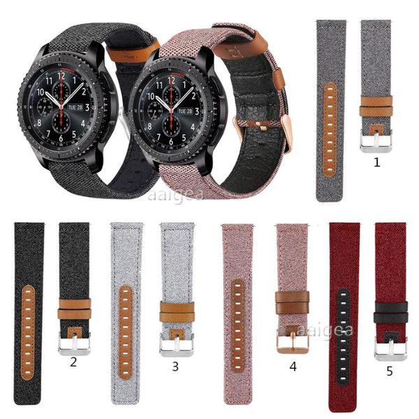 watch bands canvas fabric straps genuine leather for samsung gear s3 frontier classic watch3 45mm replacement band strap 20mm 22mm, Black;brown
watch bands canvas fabric straps genuine leather for samsung gear s3 frontier classic watch3 45mm replacement band strap 20mm 22mm, Black;brown