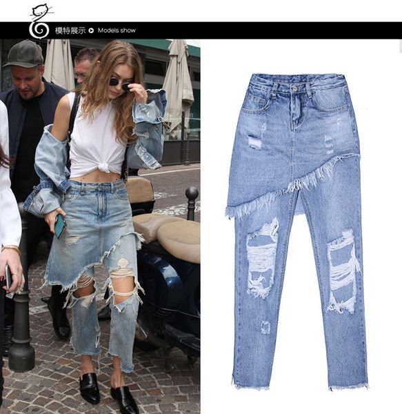 women's jeans hole blue women vintage high waist ripped for fake 2 pieces denim boyfriend pants plus size xxl 5sd0
women's jeans hole blue women vintage high waist ripped for fake 2 pieces denim boyfriend pants plus size xxl 5sd0