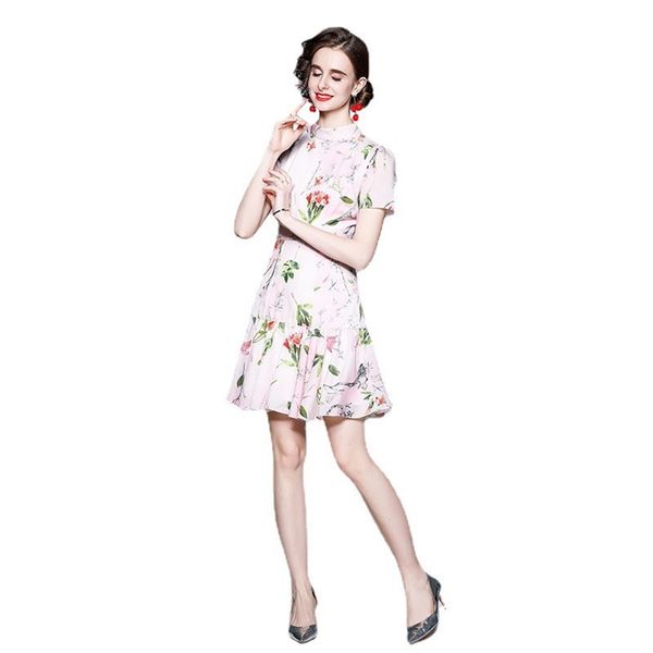 floral dress for women summer fashion plus size slim waist short sleeve ruffle loose dresses female lr1143 210531, Black;gray
floral dress for women summer fashion plus size slim waist short sleeve ruffle loose dresses female lr1143 210531, Black;gray