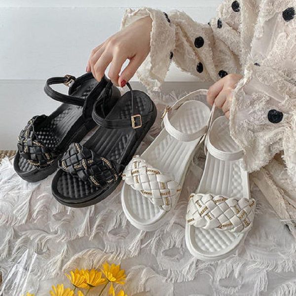 sandals summer 2021 women's outer wear all-match korean thick-soled buckle beach roman shoes, Black
sandals summer 2021 women's outer wear all-match korean thick-soled buckle beach roman shoes, Black