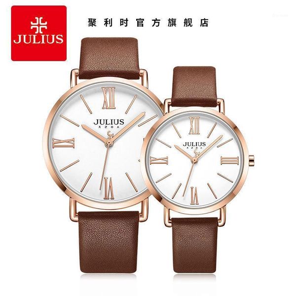 julius / genuine couple watch student quartz women's men's waterproof ja-1107 wristwatches, Slivery;brown
julius / genuine couple watch student quartz women's men's waterproof ja-1107 wristwatches, Slivery;brown