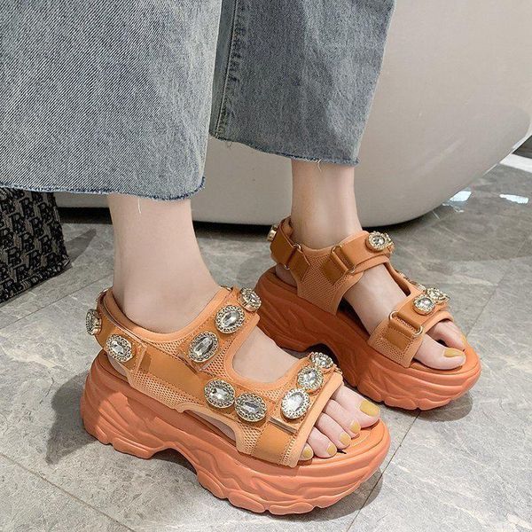 sandals 2021 fashion platform rhinestone women summer wedges roman style casual sports, Black
sandals 2021 fashion platform rhinestone women summer wedges roman style casual sports, Black