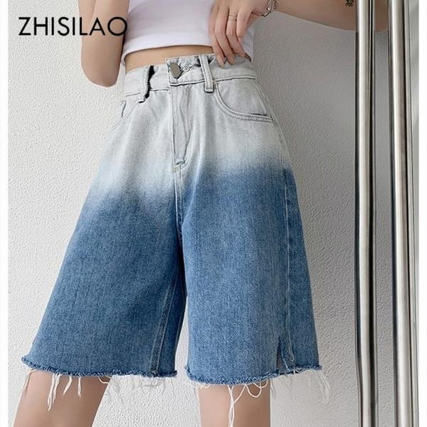 women's jeans zhisilao knee length denim shorts women vintage gradient high waist short summer 2021 boyfriend streetwear, Blue
women's jeans zhisilao knee length denim shorts women vintage gradient high waist short summer 2021 boyfriend streetwear, Blue